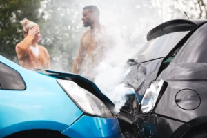 two Texas motorists in a car accident