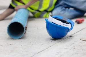 An injured construction worker