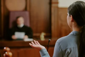 An attorney making a statement in a court of law