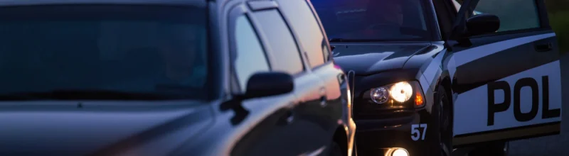 a motorist pulled over by a highway traffic patrol officer